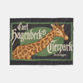  Carl Hagenbeck's Tierpark Circus Poster Fleece Deken (Voorkant (Horizontaal))
