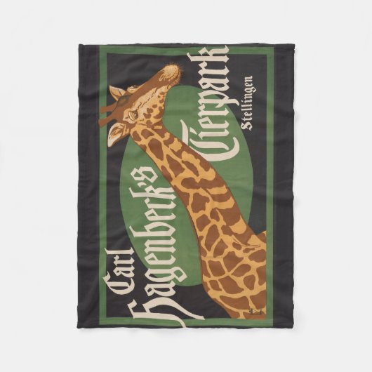 Carl Hagenbeck's Tierpark Circus Poster Fleece Deken (Voorkant)