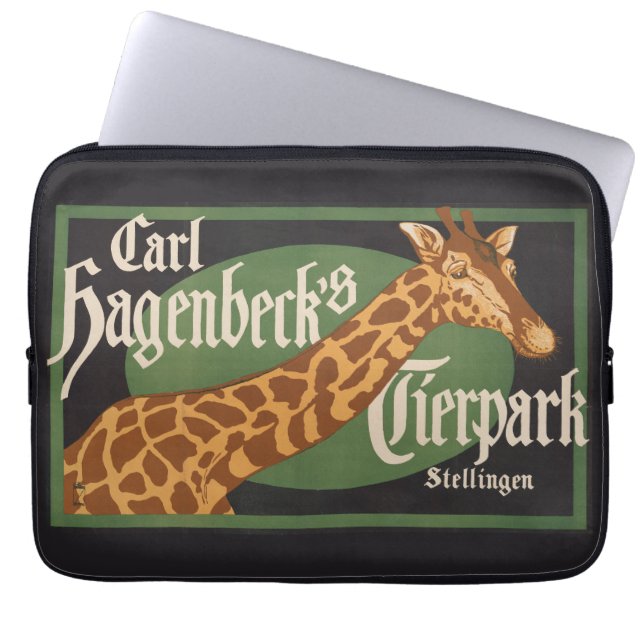  Carl Hagenbeck's Tierpark Circus Poster Laptop Sleeve (Voorkant)
