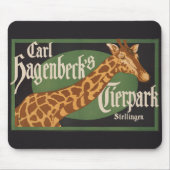  Carl Hagenbeck's Tierpark Circus Poster Muismat (Voorkant)