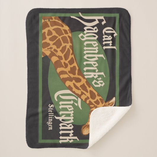  Carl Hagenbeck's Tierpark Circus Poster Sherpa Deken (Voorkant)