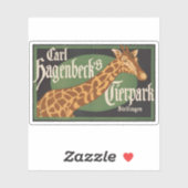  Carl Hagenbeck's Tierpark Circus Poster Sticker (Vel)