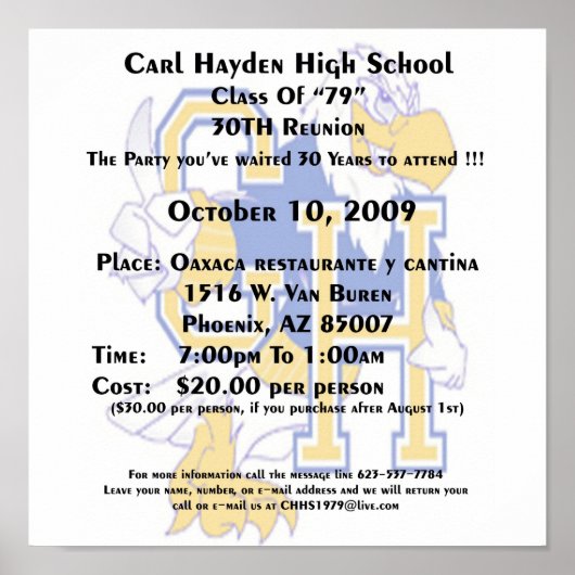 Carl Hayden Poster (Voorkant)