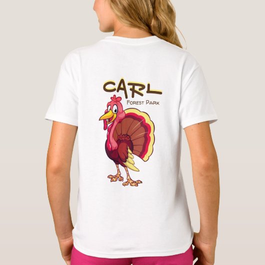 CARL HEEFT MIJN ACHTERGROND PARK KENOSHA TURKEY T-SHIRT (Achterkant)