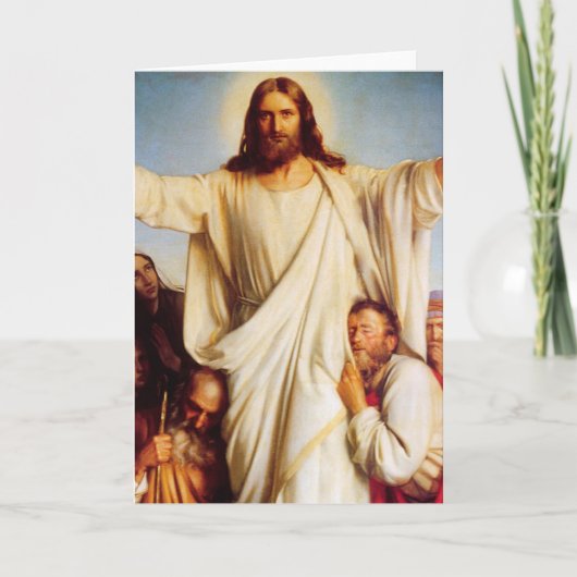 Carl Heinrich Bloch - Consolator Feestdagen Kaart (Voorkant)