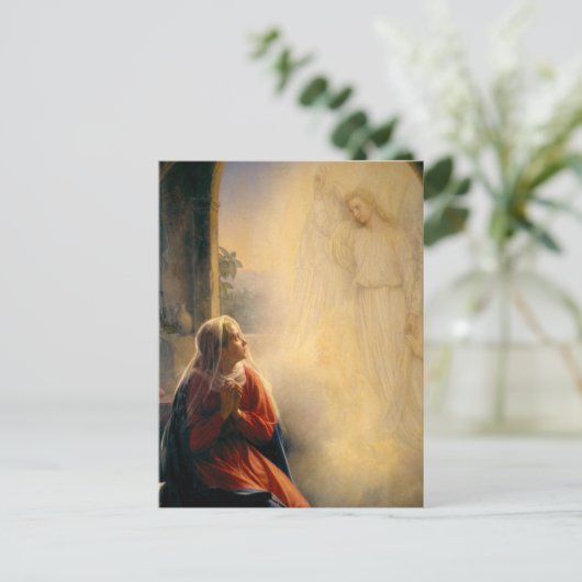 Carl Heinrich Bloch - De aankondiging Briefkaart (Staand voorkant)