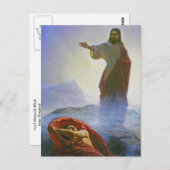 Carl Heinrich Bloch - Jesus Tempted GC Briefkaart (Voorkant / Achterkant)