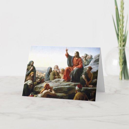 Carl Heinrich Bloch - Preek op het Onderstel Kaart (Voorkant)