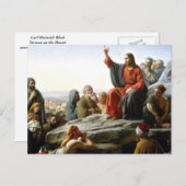 Carl Heinrich Bloch - Sermon op de berg Briefkaart (Voorkant / Achterkant)