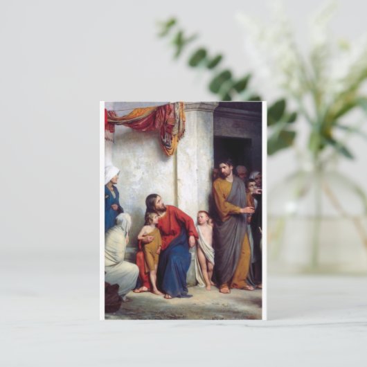 Carl Heinrich Bloch - Suffer the Children Briefkaart (Staand voorkant)
