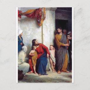 Carl Heinrich Bloch - Suffer the Children Briefkaart