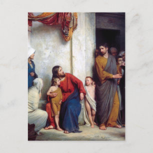 Carl Heinrich Bloch - Suffer the Children Briefkaart