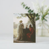 Carl Heinrich Bloch - Vrouw bij de Nou Briefkaart (Staand voorkant)