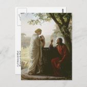 Carl Heinrich Bloch - Vrouw bij de Nou Briefkaart (Voorkant / Achterkant)