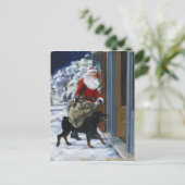 Carl Helping Santa Claus uit (b) Feestdagenkaart (Staand voorkant)