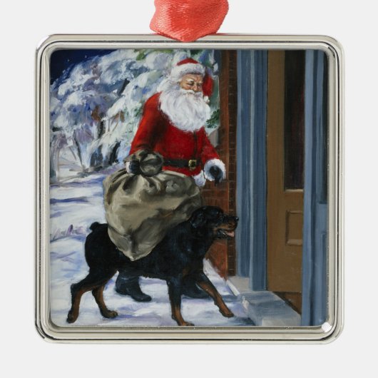 Carl Helping Santa Claus uit (b) Metalen Ornament (Voorkant)