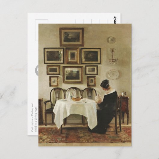 Carl Holsøe Moeder en kind CC0570 Briefkaart (Voorkant / Achterkant)