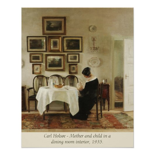 Carl Holsøe Mother and child CC0462 Poster (Voorkant)