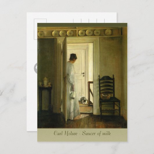 Carl Holsøe Saucer of Milk CC0569 Briefkaart (Voorkant / Achterkant)