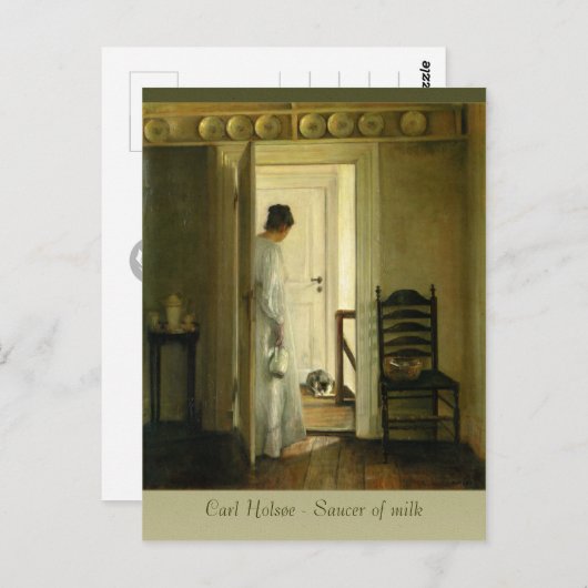 Carl Holsøe Saucer of Milk CC0569 Briefkaart (Voorkant / Achterkant)