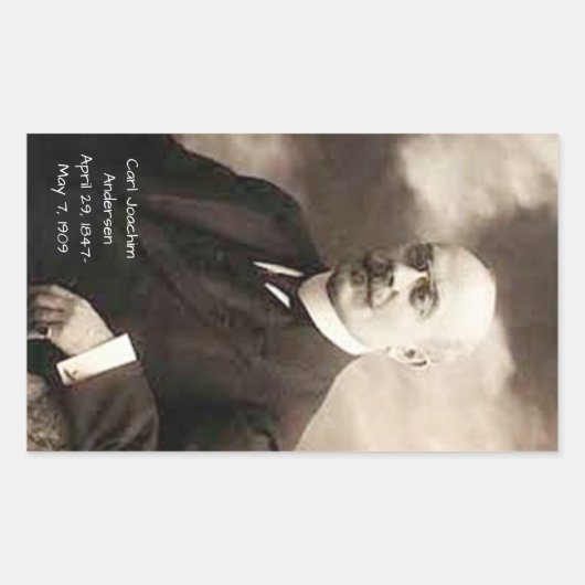Carl Joachim Anderson Rechthoekige Sticker (Voorkant)