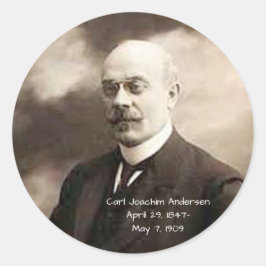 Carl Joachim Anderson Ronde Sticker