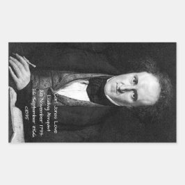 Carl Jonas Love Ludvig Almqvist c1835 Rechthoekige Sticker