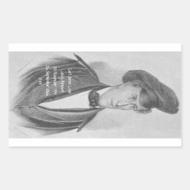 Carl Jonas Love Ludvig Almqvist Rechthoekige Sticker