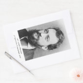 Carl Joseph Millöcker Rechthoekige Sticker (Envelop)