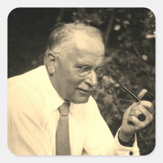 Carl Jung, circa 1935 Vierkante Sticker (Voorkant)