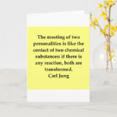 Carl jung citeert kaart (Gele Bloem)