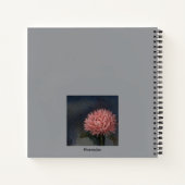 Carl Jung Creative Quote Schattigee Roze Bloemen D Notitieboek (Achterkant)