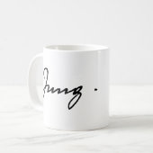 Carl Jung handtekening Koffiemok (Voorkant links)