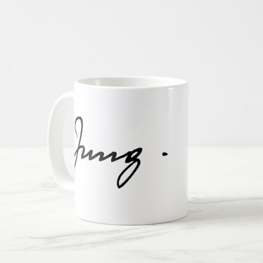 Carl Jung handtekening Koffiemok (Voorkant links)