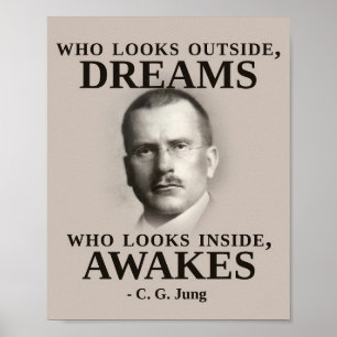Carl Jung Inspirerend Quote Poster