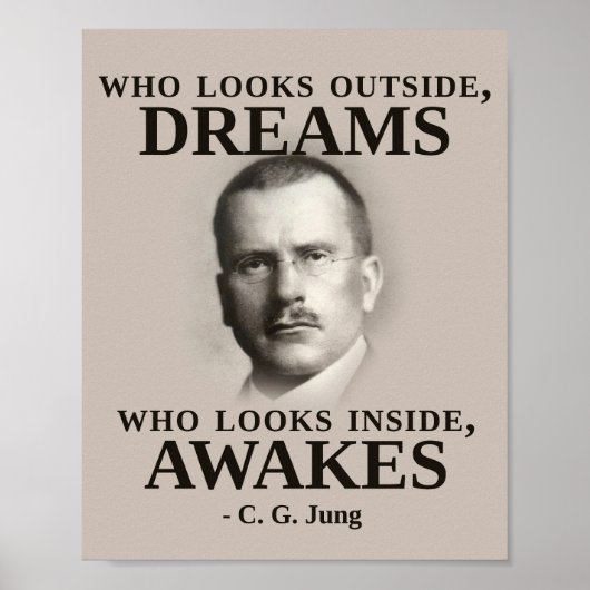 Carl Jung Inspirerend Quote Poster (Voorkant)