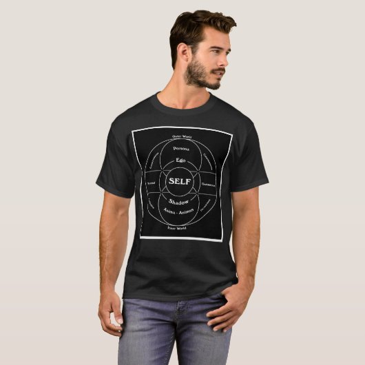 Carl Jung Map van de Psyche T-shirt (Voorkant volledig)