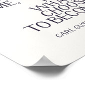 Carl Jung Quote Ik ben niet wat er met mij gebeurd Poster (Hoek)