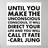 Carl Jung Quote onaangenaam Poster (Voorkant)