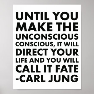 Carl Jung Quote onaangenaam Poster