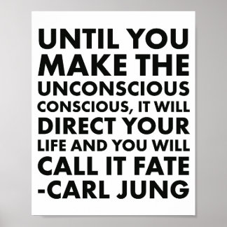 Carl Jung Quote onaangenaam Poster