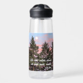 Carl Jung Quote Rising Moon Sunset Waterfles (Voorkant)