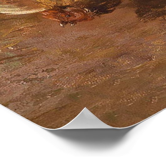 Carl Jutz  De hond in de vuilnisbelt Poster (Hoek)