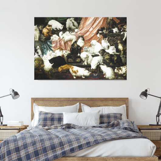 Carl Kahler - De geliefden van mijn vrouw Canvas Afdruk (Insitu (Slaapkamer))