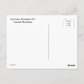 Carl Lake Oregon Briefkaart (Achterkant)