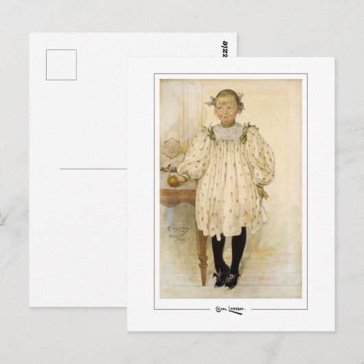 Carl Larsson #107 - Fine Art Briefkaart (Voorkant / Achterkant)