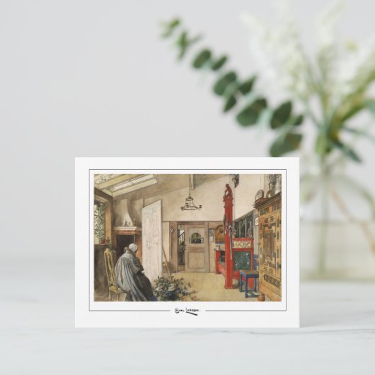 Carl Larsson #290 - Fine Art Briefkaart (Staand voorkant)