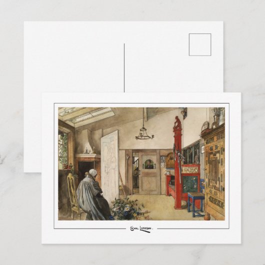 Carl Larsson #290 - Fine Art Briefkaart (Voorkant / Achterkant)