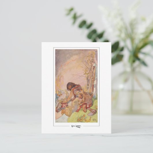 Carl Larsson #32 - Fine Art Briefkaart (Staand voorkant)