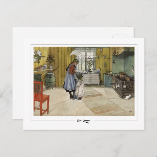Carl Larsson #373 - Fine Art Briefkaart (Voorkant / Achterkant)
